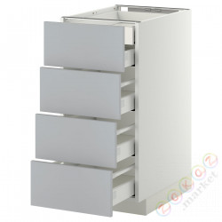 ⭐METOD / MAXIMERA⭐Бывший 4 пт/2n/3śr шу, белый/Veddinge Серый, 40x60 cm⭐ИКЕА-29916355