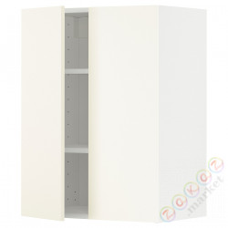 ⭐METOD⭐Навесной шкаф с полками/2 дверь, белый/Vallstena белый, 60x80 cm⭐ИКЕА-49507272