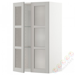 ⭐METOD⭐Шах половина/2 стакан Drz, белый/Lerhyttan светло-серый, 60x100 cm⭐ИКЕА-09466933