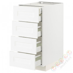 ⭐METOD / MAXIMERA⭐Sза stj 4fr/2n/3śr шу, белый Enköping/белый имитация дерева, 40x60 cm⭐ИКЕА-29473391
