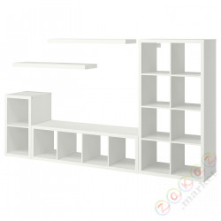 ⭐KALLAX / LACK⭐Кабинет с 2 полки, белый, 266x39x147 cm⭐ИКЕА-89398676