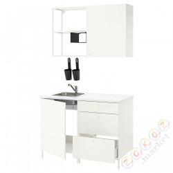 ⭐ENHET⭐Кухня, белый, 123x63.5x222 cm⭐ИКЕА-49337171