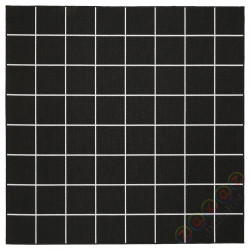 ⭐SVALLERUP⭐Ковровая дорожка tk pł внутри/снаружи, черный/белый, 200x200 cm⭐ИКЕА-50435217
