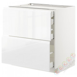 ⭐METOD / MAXIMERA⭐Sсstj 2fr/2n/śr/в шу, белый/Блеск Voxtorp/белый, 80x60 cm⭐ИКЕА-69254301