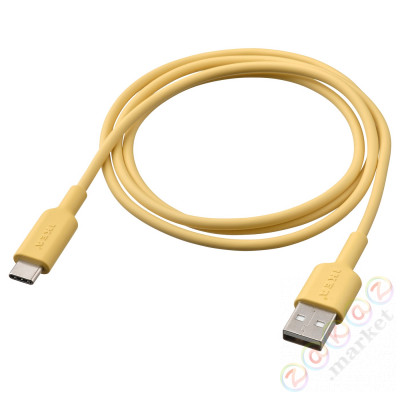⭐SITTBRUNN⭐USB-A na USB-C, светло-желтый, 1 m⭐ИКЕА-80539483