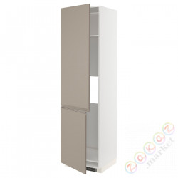 ⭐METOD⭐Шш н айс/проживающий 2Drz, белый/Upplöv матciemnoбежевый, 60x60x220 cm⭐ИКЕА-29491578