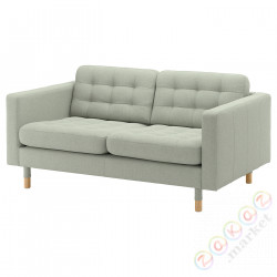 ⭐LANDSKRONA⭐Диван 2-человекowa, Gunnared светло-зеленый/дерево⭐ИКЕА-39270289