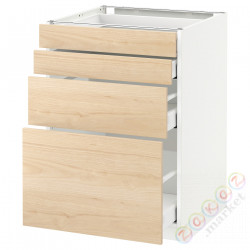 ⭐METOD / MAXIMERA⭐Бывший 4 пт/4шу, белый/Askersund яркий узор ясеня, 60x60 cm⭐ИКЕА-29215934