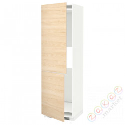 ⭐METOD⭐Высота или замерзание 2шу, белый/Askersund яркий узор ясеня, 60x60x200 cm⭐ИКЕА-99204809