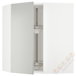 ⭐METOD⭐Шкаф навесной угловой с каруселью, белый/Havstorp светло-серый, 68x80 cm⭐ИКЕА-79538601