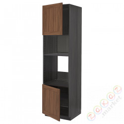 ⭐METOD⭐Шестой огромный/микрофон 2dr/половина, черныйEnköping/коричневый орех, 60x60x220 cm⭐ИКЕА-89476419