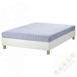 ⭐ESPEVAR/VADSO⭐Континентальная кровать, белый/жесткий голубой, 140x200 cm⭐ИКЕА-29414740