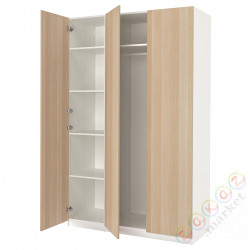 ⭐PAX / FORSAND⭐Комбинация шкафов, белый/под беленый дуб, 150x60x236 cm⭐ИКЕА-59478113