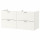 ⭐GODMORGON⭐Шкаф под раковину с 4 ящики, Кашён белый, 120x47x58 cm⭐ИКЕА-50387674