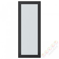 ⭐HEJSTA⭐Дверь стаканане, антрацит/стакан ryflowане, 40x100 cm⭐ИКЕА-60526636