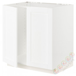 ⭐METOD⭐Шшш раковина/2 Drz, белый Enköping/белый имитация дерева, 80x60 cm⭐ИКЕА-19473377