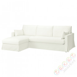 ⭐HYLTARP⭐Покрытие диван3o сszezl, слева, Hallarp белый⭐ИКЕА-40548267