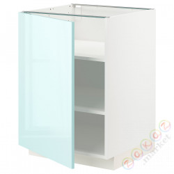 ⭐METOD⭐Кабинет ул./полки, белый Järsta/блеск светло-бирюзовый, 60x60 cm⭐ИКЕА-29462444