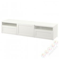 ⭐BESTA⭐Тумба под ТВ, белый/Ханвикен белый, 180x42x39 cm⭐ИКЕА-99399072