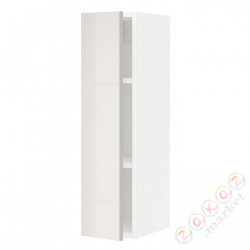 ⭐METOD⭐Навесной шкаф с полками, белый/Ringhult светло-серый, 20x80 cm⭐ИКЕА-79464898