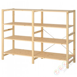 ⭐IVAR⭐2 разделы/полки, сосна, 174x50x124 cm⭐ИКЕА-09407057