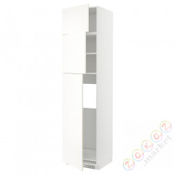 ⭐METOD⭐В ряду из 3 Drz, белый/Vallstena белый, 60x60x240 cm⭐ИКЕА-49507366