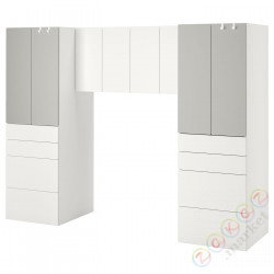 ⭐SMASTAD⭐Книжный шкаф, белый/Серый, 240x57x181 cm⭐ИКЕА-39431923