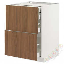 ⭐METOD / MAXIMERA⭐Sсstj 2fr/2n/śr/в шу, белый/Tistorp подражаниеacja коричневыйowego орехa, 60x60 cm⭐ИКЕА-79519674