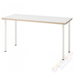 ⭐LAGKAPTEN / ADILS⭐стол письменный, белый антрацит/белый, 140x60 cm⭐ИКЕА-59508426
