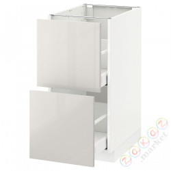 ⭐METOD / MAXIMERA⭐Sсstj 2fr/2в шу, белый/Ringhult светло-серый, 40x60 cm⭐ИКЕА-39141792