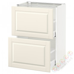 ⭐METOD / MAXIMERA⭐Шкаф/2 шу/, белый/Bodbyn сливочный, 60x37 cm⭐ИКЕА-19051443