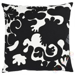 ⭐STRECKFLY⭐Наволочка, черный/белый, 50x50 cm⭐ИКЕА-00555311