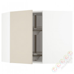 ⭐METOD⭐Шкаф навесной угловой с каруселью, белый/Havstorp бежевый, 68x60 cm⭐ИКЕА-09426536