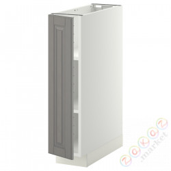 ⭐METOD⭐Кабинет ул./полки, белый/Bodbyn Серый, 20x60 cm⭐ИКЕА-69465134