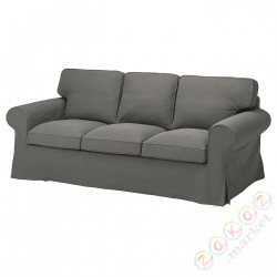 ⭐EKTORP⭐Диван 3-человекowa, Хакебо темно-серый⭐ИКЕА-39508998