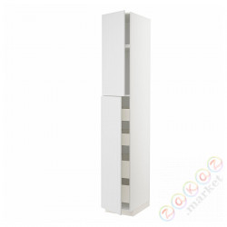 ⭐METOD / MAXIMERA⭐Шкаф, высота 2дверь/4лопата, белый/Stensund белый, 40x60x240 cm⭐ИКЕА-79466048