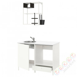 ⭐ENHET⭐Кухня, белый, 123x63.5x222 cm⭐ИКЕА-19337021