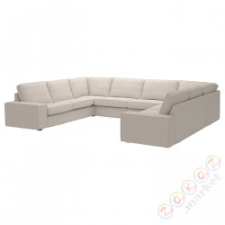 ⭐KIVIK⭐П-образный диван, 7-человекowa, Tresund светло-бежевый⭐ИКЕА-89494404