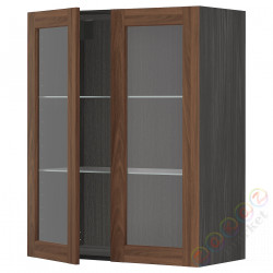 ⭐METOD⭐Шах половина/2 стакан Drz, черныйEnköping/коричневый орех, 80x100 cm⭐ИКЕА-19476494