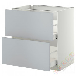 ⭐METOD / MAXIMERA⭐Sсstj 2fr/2в шу, белый/Veddinge Серый, 80x60 cm⭐ИКЕА-69916377