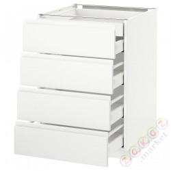 ⭐METOD / MAXIMERA⭐Бывший 4 пт/2n/3śr шу, белый/Voxtorpматовый белый, 60x60 cm⭐ИКЕА-89112099