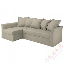 ⭐HOLMSUND⭐Покрытие разложитьadанеj sofy narożnej, Borgunda бежевый⭐ИКЕА-10549230