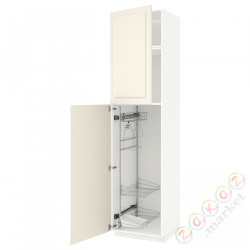 ⭐METOD⭐Высокий шкаф/домашний интерьер, белый/Bodbyn сливочный, 60x60x240 cm⭐ИКЕА-29466178