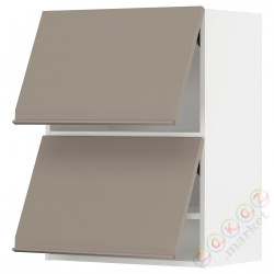 ⭐METOD⭐Уровень тсс 2 Drz, белый/Upplöv матciemnoбежевый, 60x80 cm⭐ИКЕА-39492619