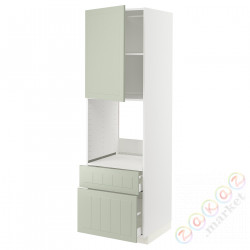 ⭐METOD / MAXIMERA⭐Утром доктора/2fr/Мы бы/в шу, белый/Stensund светло-зеленый, 60x60x200 cm⭐ИКЕА-59486410