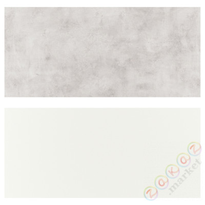 ⭐LYSEKIL⭐настенная панель, 2ул. белая/имитация светло-серого бетона, 119.6x55 cm⭐ИКЕА-80551682