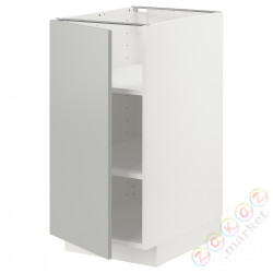 ⭐METOD⭐Кабинет ул./полки, белый/Havstorp светло-серый, 40x60 cm⭐ИКЕА-39537986