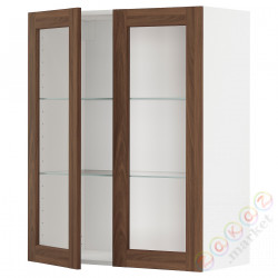 ⭐METOD⭐Шах половина/2 стакан Drz, белый Enköping/коричневый орех, 80x100 cm⭐ИКЕА-79475123