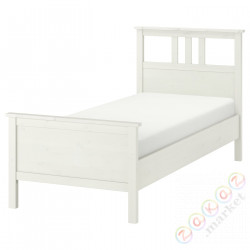 ⭐HEMNES⭐Корпус кровати, белое пятно/Leirsund, 90x200 cm⭐ИКЕА-49020025