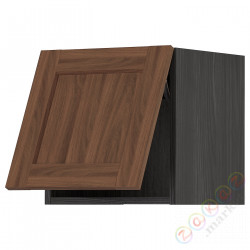 ⭐METOD⭐Шкаф навесной горизонтальный с кнопкой открывания, черныйEnköping/коричневый орех, 40x40 cm⭐ИКЕА-19476502